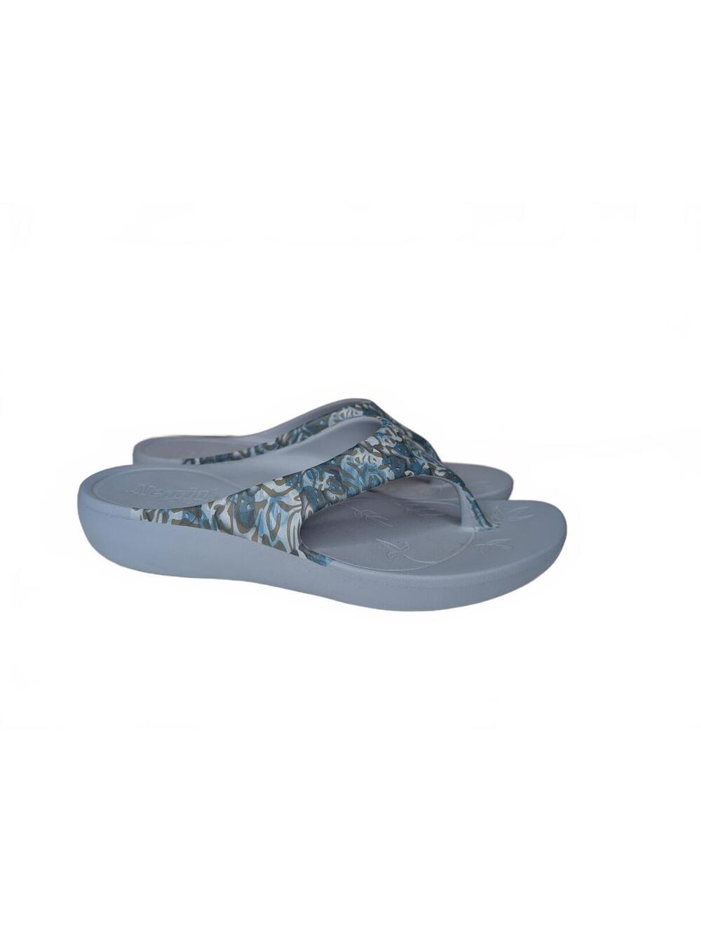 Alegria Ode Casual Friday Sandals Blue Floral Size 39